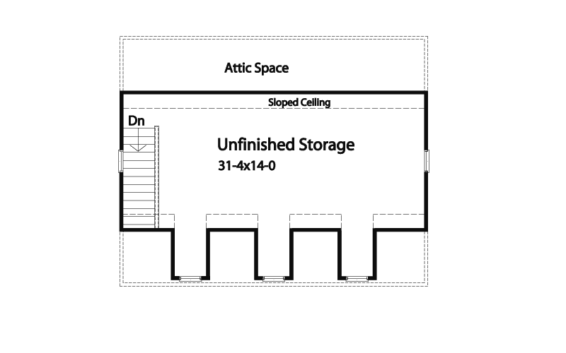 Building Plans Second Floor 059D-6013 | House Plans and More