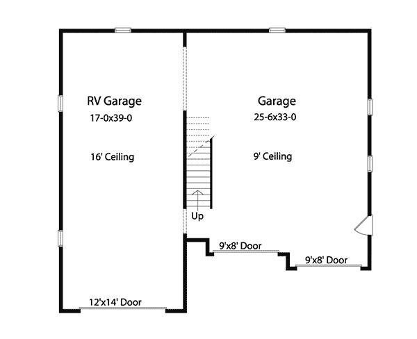 Image Of Large First Floor For House Plan 059D-6015