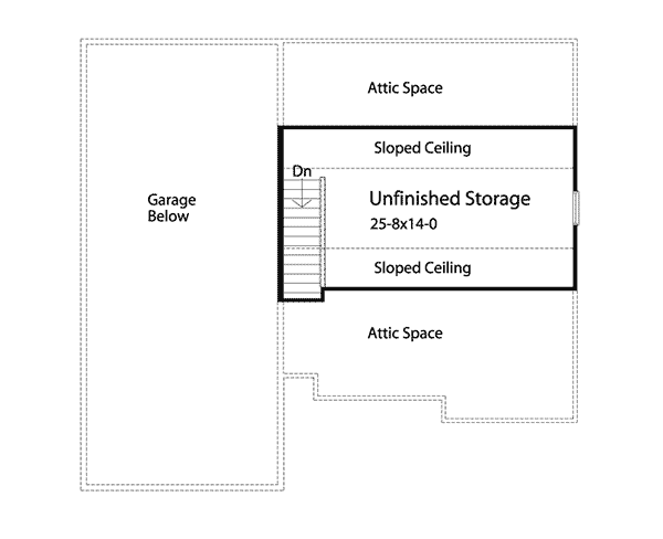Image Of Second Floor For House Plan 059D-6015