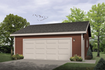 Two-car garage is the perfect style to match any house design
