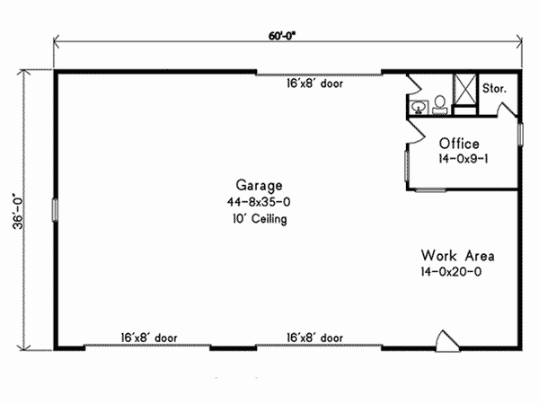 Image Of Large First Floor For House Plan 059D-6041
