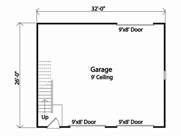 Image Of Large First Floor For House Plan 059D-6045