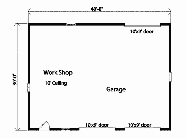 Image Of Large First Floor For House Plan 059D-6063