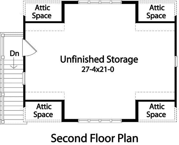 Image Of Second Floor For House Plan 059D-6065