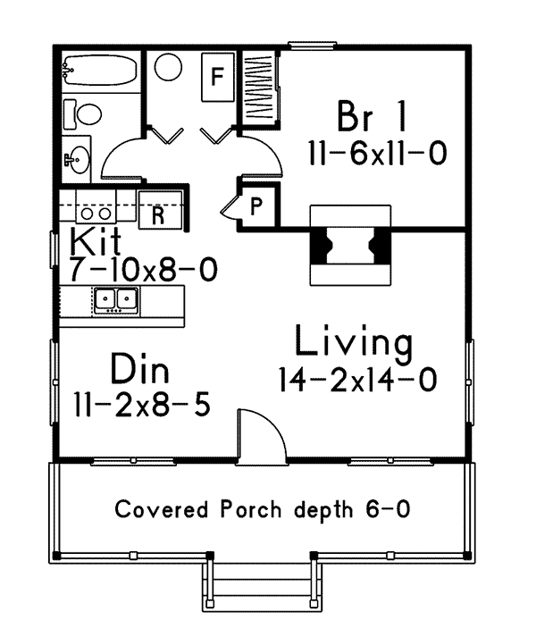 Image Of Large First Floor For House Plan 059D-7501