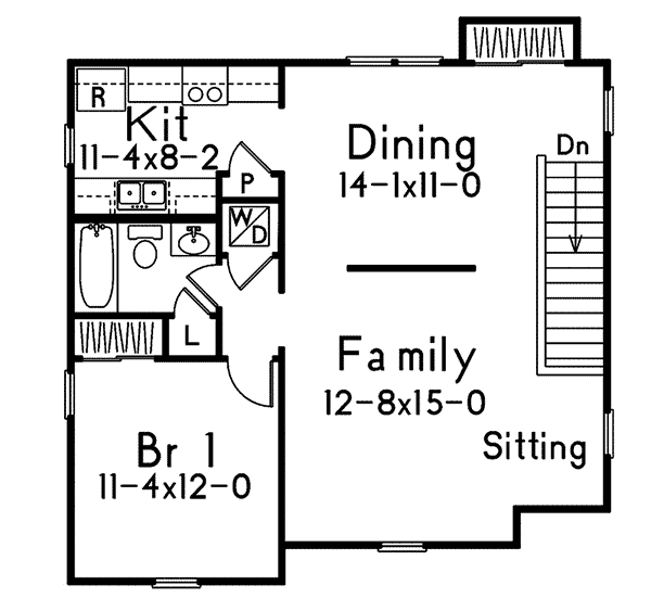Image Of Second Floor For House Plan 059D-7503