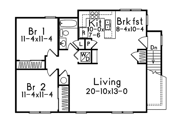 Image Of Second Floor For House Plan 059D-7506