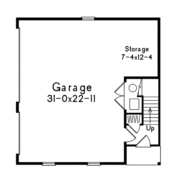 Image Of Large First Floor For House Plan 059D-7507