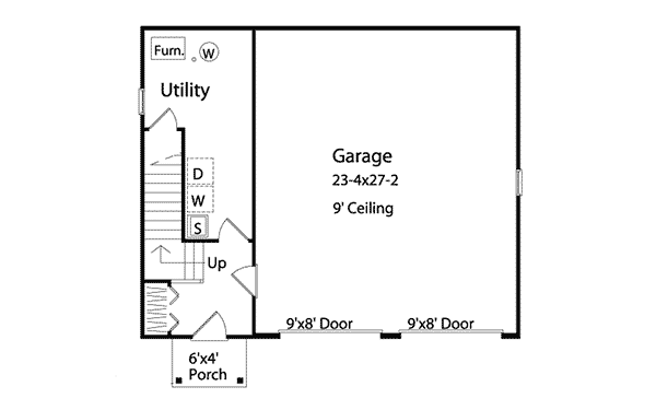 Image Of Large First Floor For House Plan 059D-7508
