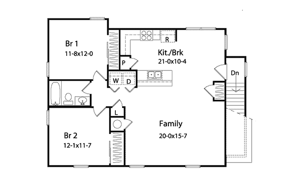 Image Of Second Floor For House Plan 059D-7509