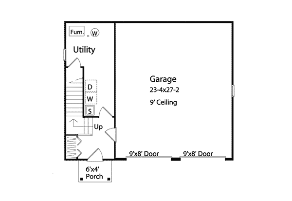Image Of Large First Floor For House Plan 059D-7511