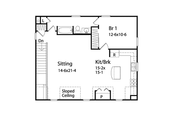 Image Of Second Floor For House Plan 059D-7511