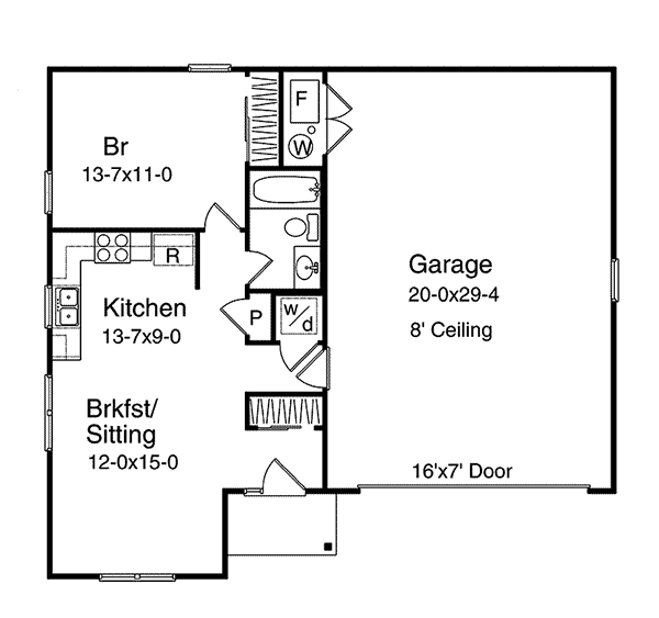Image Of Large First Floor For House Plan 059D-7512
