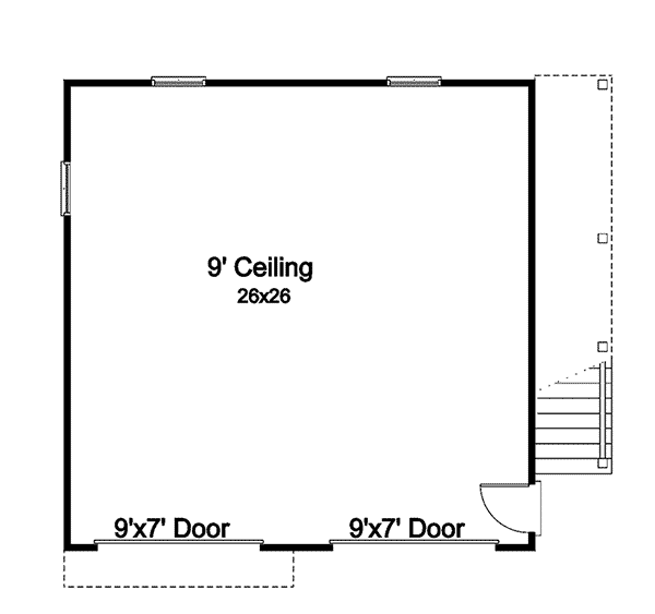 Image Of Large First Floor For House Plan 059D-7513