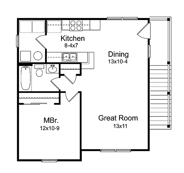 Image Of Second Floor For House Plan 059D-7513
