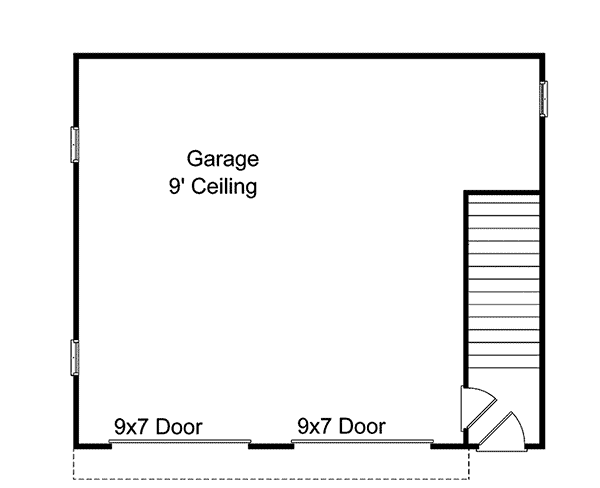 Image Of Large First Floor For House Plan 059D-7514