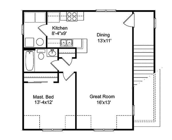 Image Of Second Floor For House Plan 059D-7514