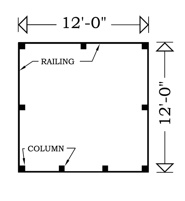 Image Of Large First Floor For House Plan 063D-3004