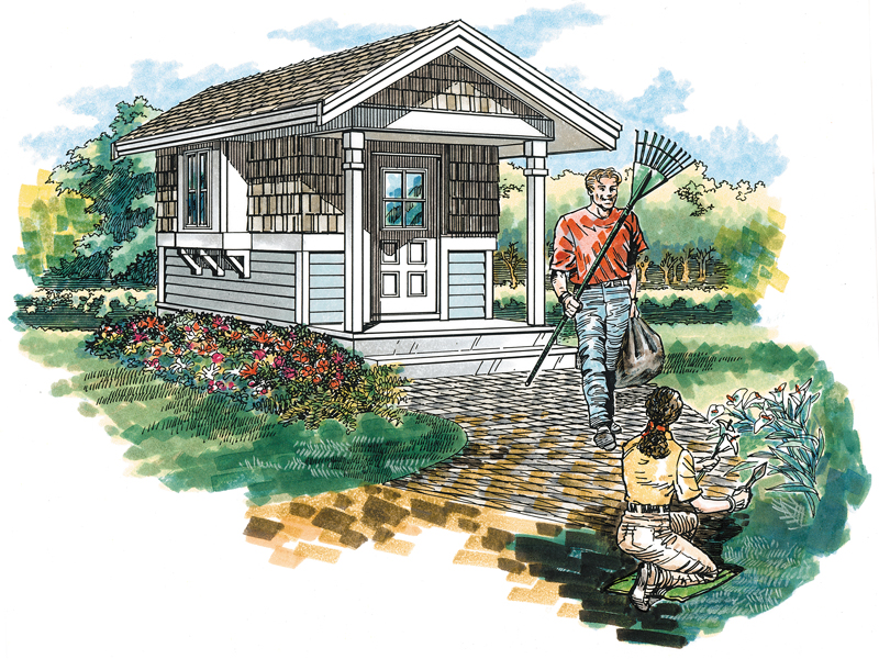 Building Plans Front of Home 063D-4500 | House Plans and More