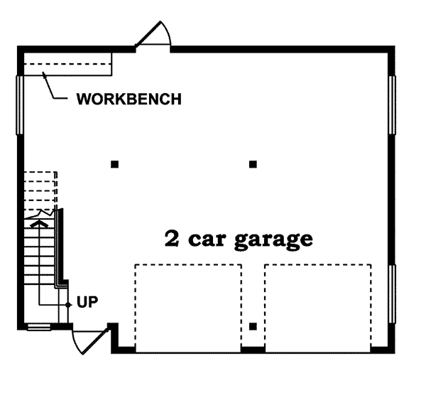 Image Of Large First Floor For House Plan 063D-6002