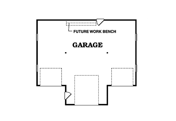 Image Of Large First Floor For House Plan 063D-6004