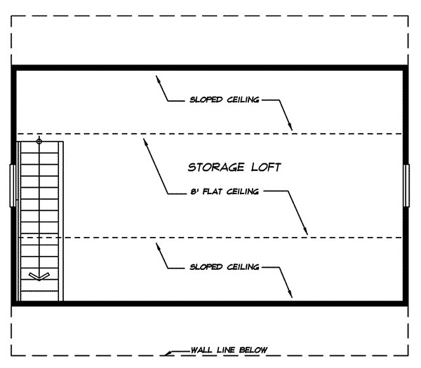 Image Of Second Floor For House Plan 063D-6005