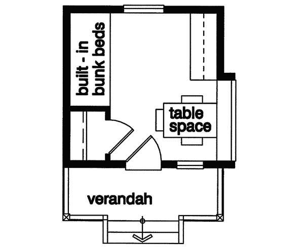 Image Of Large First Floor For House Plan 063D-7500