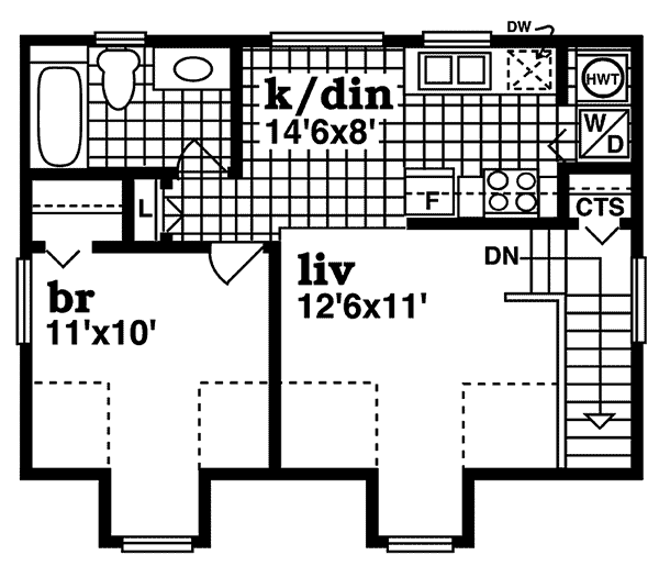 Image Of Second Floor For House Plan 063D-7502