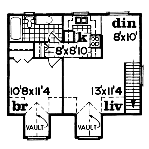 Image Of Second Floor For House Plan 063D-7503