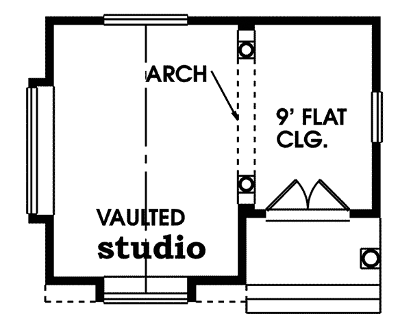 Image Of Large First Floor For House Plan 063D-7505
