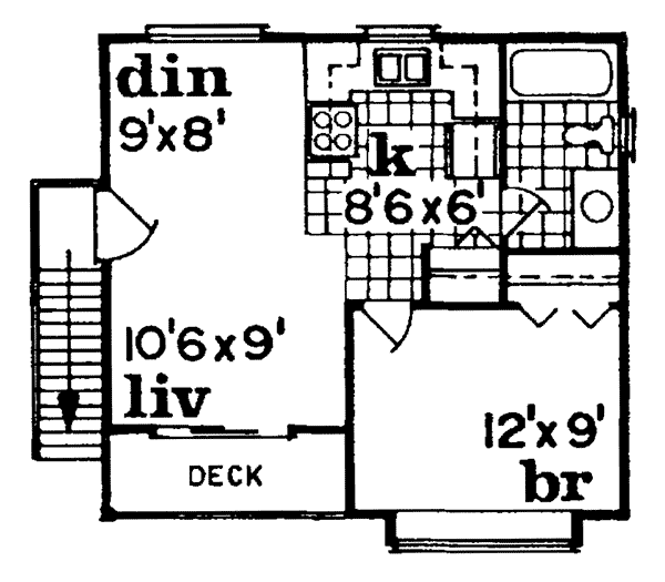 Image Of Second Floor For House Plan 063D-7506