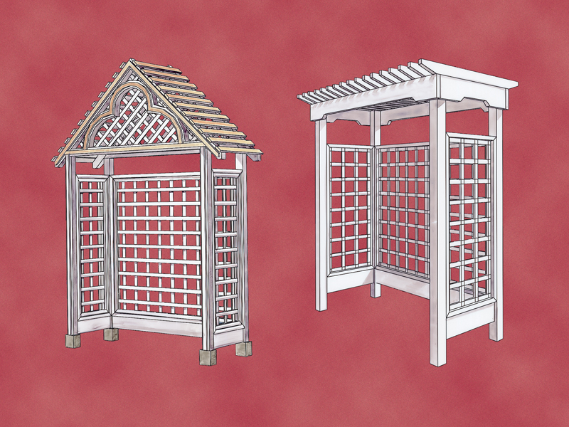 Building Plans Front of Home Landscape Arbors