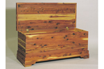 Sturdy cedar chest is a great place to store memoribilia or treasured family items