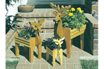 This deer planter trio allows different style plants to be displayed in a fun and playful way either indoors or outdoors