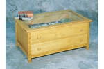 This curio table offers a place to view a prized collection without being damaged