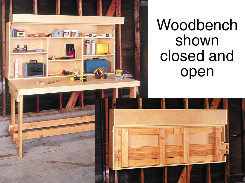 Ranch Plan Front of Home Space-Saver Workbench