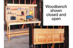 This space-saver work bench folds down to create reat workspace for all types of carpentry projects
