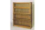 This lawyer's bookcase style has doors tat swing out with glass on them for keeping books clean and within plain view