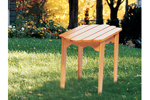 Rustic all wood adirondack table