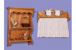 This window shelf and bath shelf add display space and function to any room