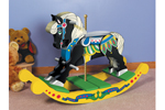 Carousel rocking horse is a terrific old-fashioned addition to any children's bedroom or playroom