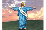 His welcoming arms is a religious yard art pattern of Jesus after the resurrection