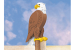 Big 3D eagle looks great when perched on a post or fence
