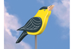 Two 3D finches can be painted to match or in different colors