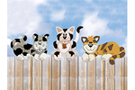Three different styles of layered lap cats are a fun and creative project for the whole family