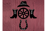 Five different patterns comprise this western collection of yard art