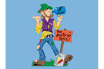 Hillbilly shine yard art pattern is a casual and country style welcome