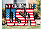 USA Yard art display is a great way to display your patriotism