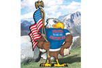 The proud eagle yard art pattern is patriotic and spirited 