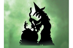 the witch and caldron shadow ayrd art pattern is mystical and frightening
